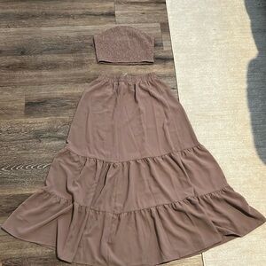 Crop top & skirt duo